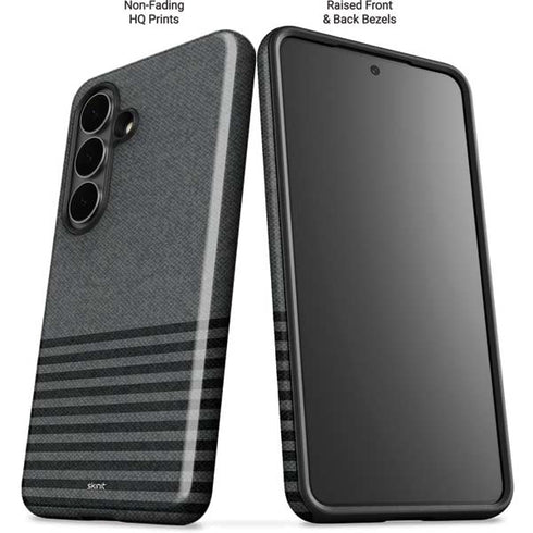 Black and Grey Stripes Galaxy S26 Plus Impact Case