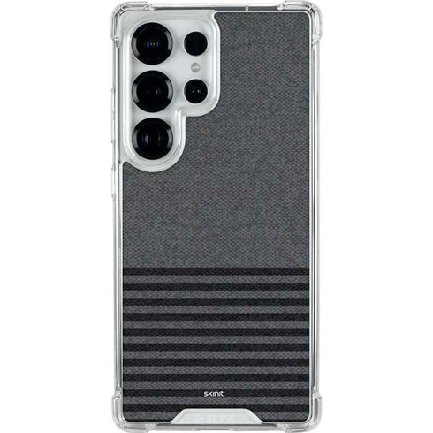 Black and Grey Stripes Galaxy S26 Ultra Clear Case