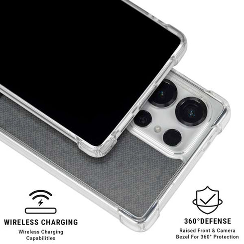 Black and Grey Stripes Galaxy S26 Ultra Clear Case