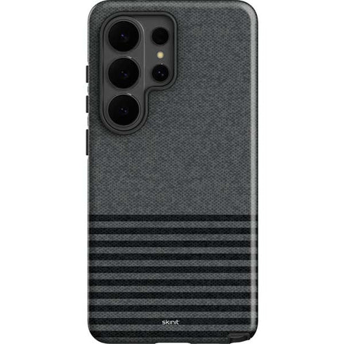 Black and Grey Stripes Galaxy S26 Ultra Impact Case