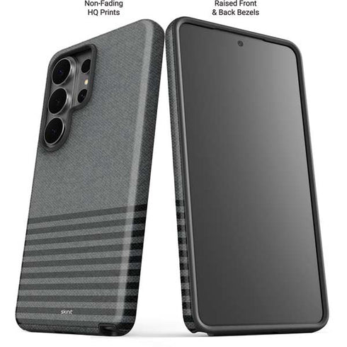 Black and Grey Stripes Galaxy S26 Ultra Impact Case