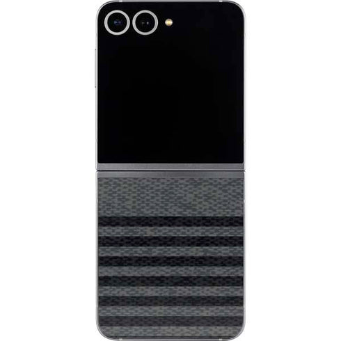 Black and Grey Stripes Galaxy Z Flip6 Skin