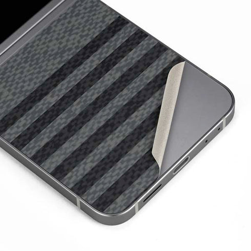 Black and Grey Stripes Galaxy Z Flip6 Skin