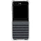Black and Grey Stripes Galaxy Z Flip6 Clear Case