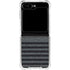 Black and Grey Stripes Galaxy Z Flip6 Clear Case