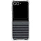 Black and Grey Stripes Galaxy Z Flip7 Clear Case