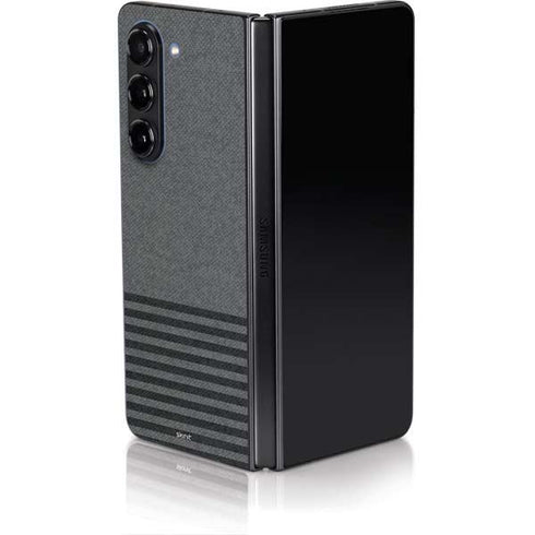 Black and Grey Stripes Galaxy Z Fold5 5G Skin