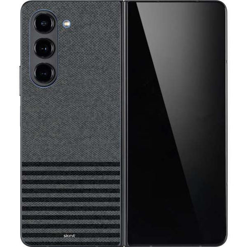 Black and Grey Stripes Galaxy Z Fold5 5G Skin