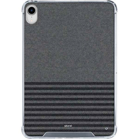 Black and Grey Stripes iPad 11th Gen (2025) Clear Case