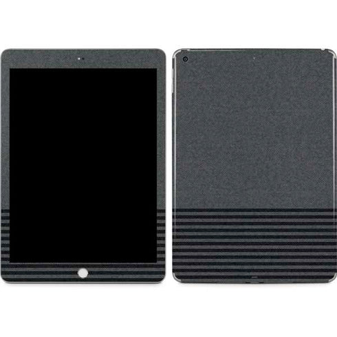 Black and Grey Stripes Apple iPad Skin