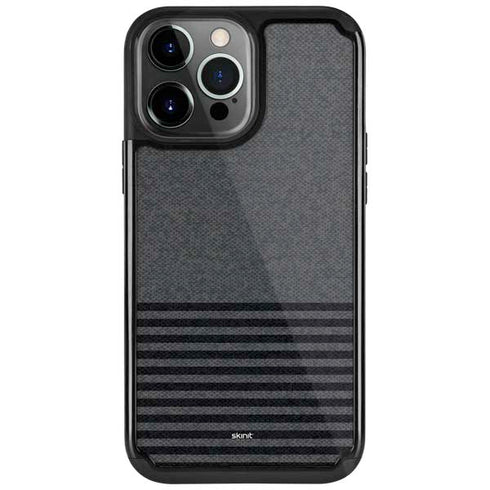Black and Grey Stripes iPhone Cases