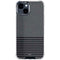 Black and Grey Stripes iPhone 15 Clear Case