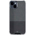 Black and Grey Stripes iPhone 15 Clear Case