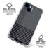 Black and Grey Stripes iPhone 15 Clear Case