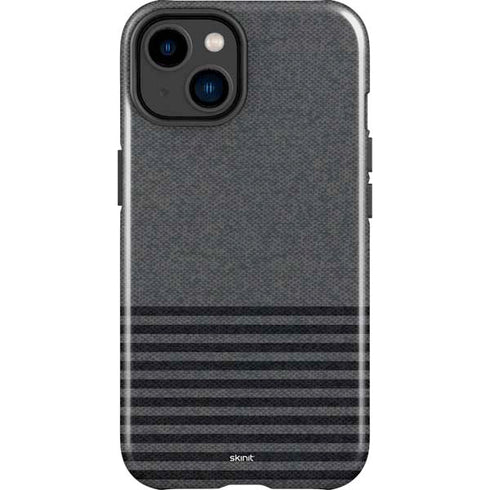 Black and Grey Stripes iPhone 15 Impact Case