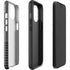 Black and Grey Stripes iPhone 15 Impact Case