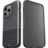 Black and Grey Stripes iPhone 15 Pro Impact Case