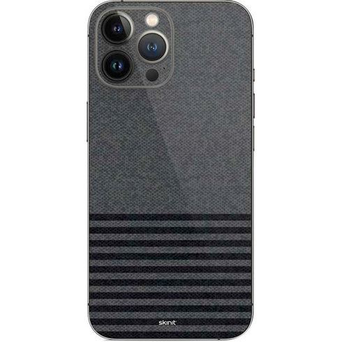 Black and Grey Stripes iPhone 15 Pro Max Skin