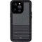 Black and Grey Stripes iPhone 15 Pro Waterproof Case