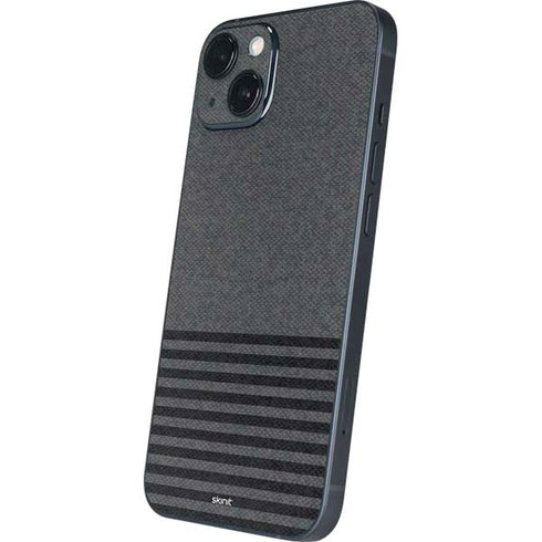 Black and Grey Stripes iPhone 15 Skin