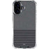 Black and Grey Stripes iPhone 16 Clear Case
