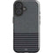 Black and Grey Stripes iPhone 16 Impact Case