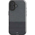 Black and Grey Stripes iPhone 16 Impact Case