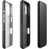 Black and Grey Stripes iPhone 16 Impact Case