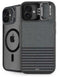 Black and Grey Stripes iPhone 16 Kickstand Case