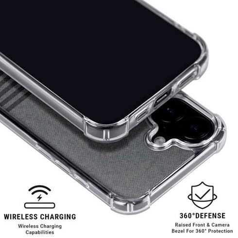 Black and Grey Stripes iPhone 16 MagSafe Case