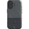 Black and Grey Stripes iPhone 16 Magsafe Impact Case