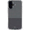 Black and Grey Stripes iPhone 16 Plus Clear Case