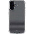 Black and Grey Stripes iPhone 16 Plus Clear Case