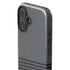 Black and Grey Stripes iPhone 16 Plus Impact Case