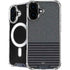 Black and Grey Stripes iPhone 16 Plus MagSafe Case