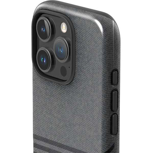 Black and Grey Stripes iPhone 16 Pro Impact Case
