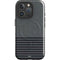 Black and Grey Stripes iPhone 16 Pro Magsafe Impact Case