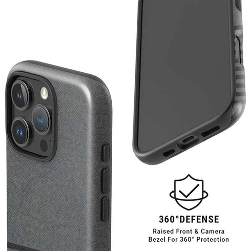 Black and Grey Stripes iPhone 16 Pro Magsafe Impact Case