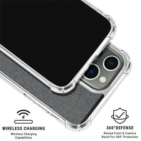Black and Grey Stripes iPhone 16 Pro Max Clear Case