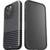 Black and Grey Stripes iPhone 16 Pro Max Impact Case