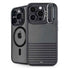 Black and Grey Stripes iPhone 16 Pro Max Kickstand Case