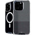 Black and Grey Stripes iPhone 16 Pro Max MagSafe Case