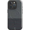 Black and Grey Stripes iPhone 16 Pro Max Magsafe Impact Case