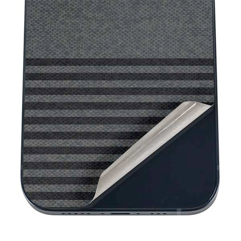 Black and Grey Stripes iPhone 16 Skin