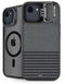Black and Grey Stripes iPhone 16e Kickstand Case