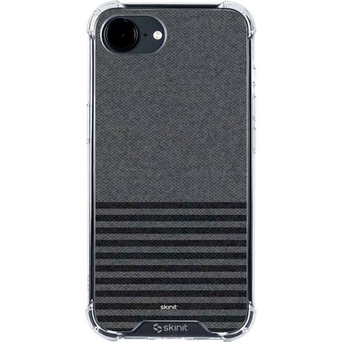 Black and Grey Stripes iPhone 16e Clear Case