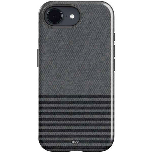 Black and Grey Stripes iPhone 16e Impact Case