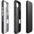 Black and Grey Stripes iPhone 16e Impact Case