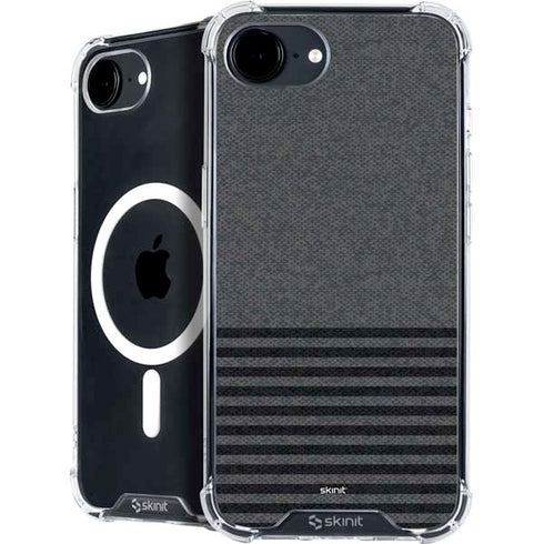 Black and Grey Stripes iPhone 16e MagSafe Case