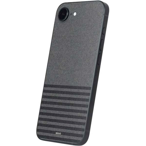 Black and Grey Stripes iPhone 16e Skin